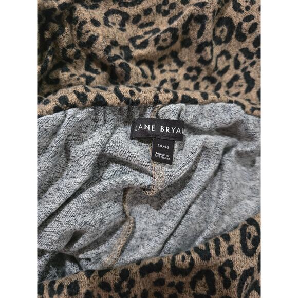 Lane Bryant Leopard Animal Print Off-Shoulder Dress Women’s 14/16 Casual Fit - Picture 5 of 8